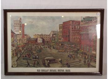 Print Of Old Scollay Square In Boston