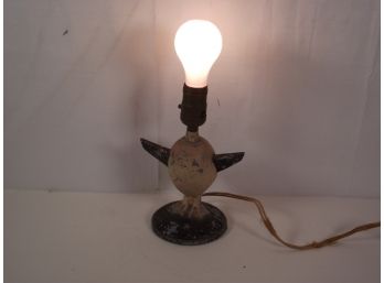 Antique Penguin Lamp Base - Tested And Works