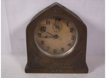 Vintage Schadow And Son NY Diecast Mechanical Clock