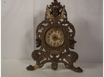 Ornate Westclox Cast Mechanical Clock