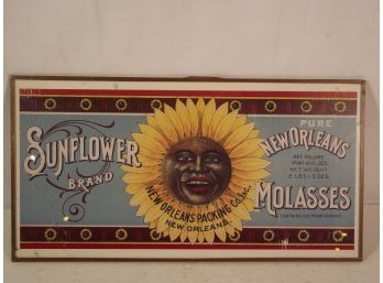 Vintage New Orleans Sunflower Brand Molasses Sign