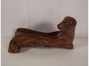 Burl Wood Carving Of Dog Or Seal?