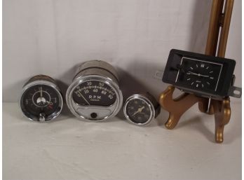 Vintage Gauges And Clocks For Car Dashes