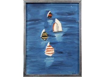 Sailboats Painting