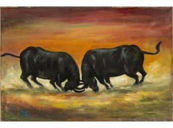 Bull Fight Painting