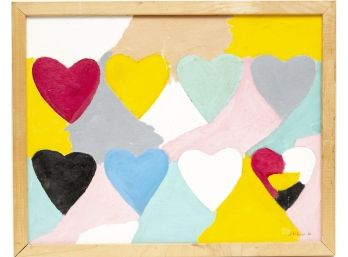 Multi-colored Heart Painting