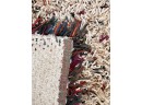 Unique Designer Shag Rug W/Multicolor Leather Fringe First Photographed From  Early 70' In Cher's LA Home