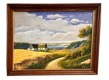 Original Oil Painting By Danish Artist E. Birke