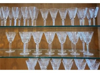 Waterford Crystal Glasses 4 Sizes - 12 Each 48 Total.  Excellent Condition!