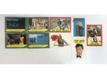 Lot Of 1980s Indiana Jones Cards  & Stickers