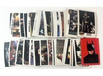 Large Lot Of 1989 Batman Cards
