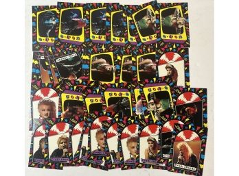 Lot Of 1985 Cyndi Lauper Sticker Cards