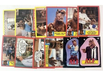 Lot Of 1988 Topps Alf Cards & Stickers