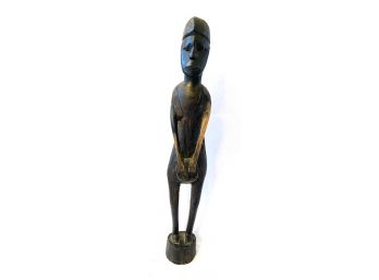 Vintage Carved African Figurine From The Baule Of Cote D'Ivorie