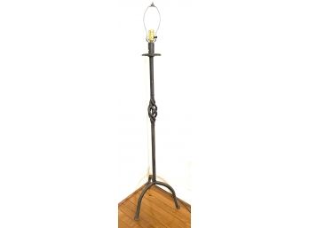 Twisted Wrought Iron Floor Lamp