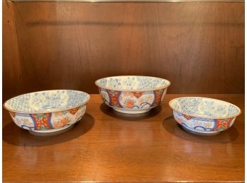 Three Japanese Nesting Bowls