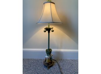 Adorable Lamp With 3 Bunnies Holding Up A Cabbage