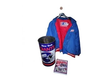 Vintage Giants Collection. Starter Jacket And The 2 Other Items. - - - - - - - - - - - - - -- - - - - -