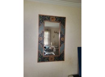 Framed Mirror With Colorful Sides. $159 Tag Still On It. - - - - - - - - - - - - - - - - - - - -- Loc: AG