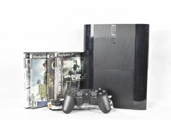 PlayStation 3 250 GB Console And Accessories Lot 2