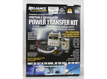 Reliance Controls Portable Generator Power Transfer Kit