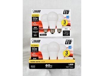 Bulk Feit Electric 10 Watt (60 Watt) LED Light Bulbs (3 Pack) Lot 2