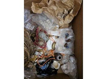 Miscellaneous Lot Of Jewelry Making Supplies