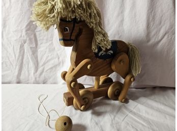Vintage Horse Pull Toy