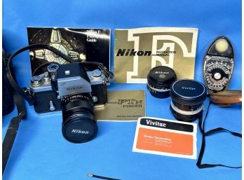 Nikon F 35mm Camera Outfit.  Tested