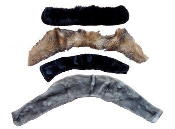 Group Of 4 Animal Furs Tanned Pelts