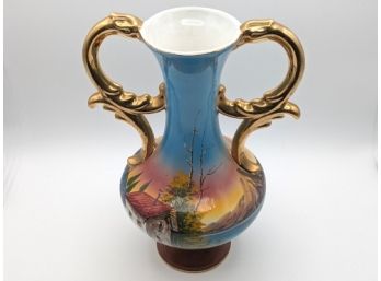 Exquisite Vintage Pereiras Valado Porcelain Vase Made Portugal