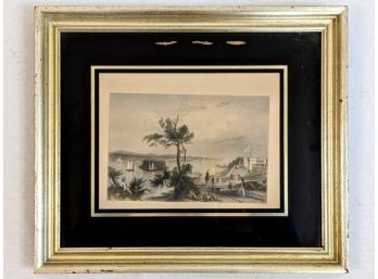 1839 W.H.Bartlett Print 'The Narrows, (From Fort Hamilton)'