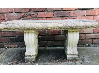 Vintage Cast Cement Bench