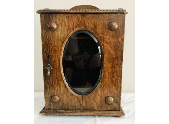 Vintage Oak Pipe / Smoking Box