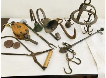 Group Of Vintage Tools & Bells