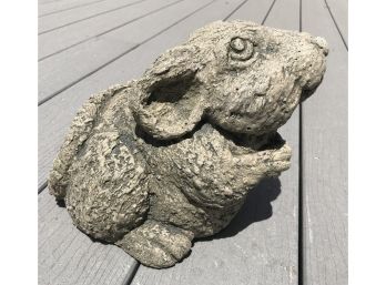 Cast Cement Garden Mouse Figure