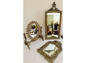 Three Small Decorative Mirrors