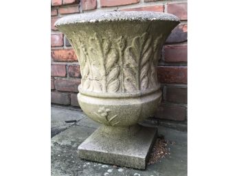 Vintage Cast Cement Urn Form Planter