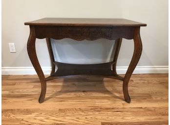 Oak Dark Stained Table Side Table Manufactured By Larkin & Co., Buffalo, NY
