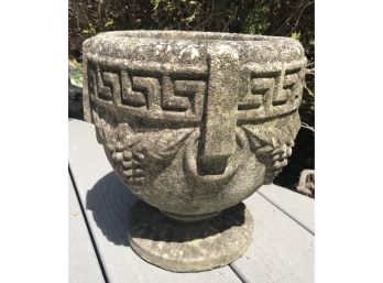 Vintage Cast Cement Garden Urn