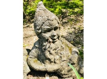 Vintage Cast Cement Garden Gnome