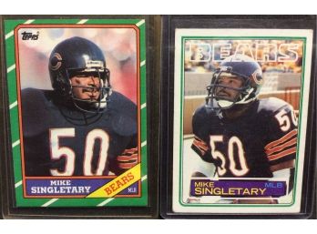 1983 Rookie & 1986 Topps Mike Singletary Cards - M