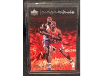 1997 Upper Deck Jordan Tribute Michael Jordan Insert Card #MJ33 - M