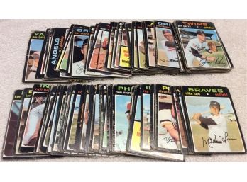 Lot Of (97) 1971 Topps Baseball Cards With Stars - K