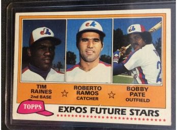 1981 Topps Tim Raines Rookie Card - M