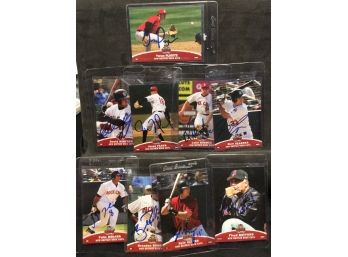 (9) 2007 Grandstand New Britain Rock Cats Minor League Baseball Autographed Cards - M