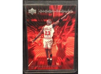 1997 Upper Deck Jordan Tribute Michael Jordan Insert Card #MJ54 - M