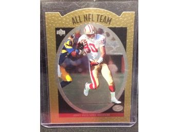 1996 Upper Deck Jerry Rice All NFL Team Die Cut Insert Card - M