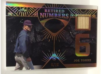 2023 Leaf Joe Torre Retired Numbers Bat Relic Card 5/25 - K