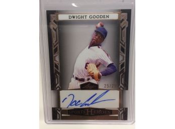 2024 Leaf Sports Heroes Dwight Gooden Autograph Card 25/25 - K